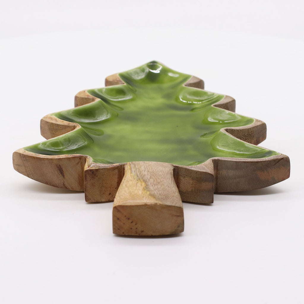 Lost in the Forrest Enamel Tree Wooden Bowl for Home Decor