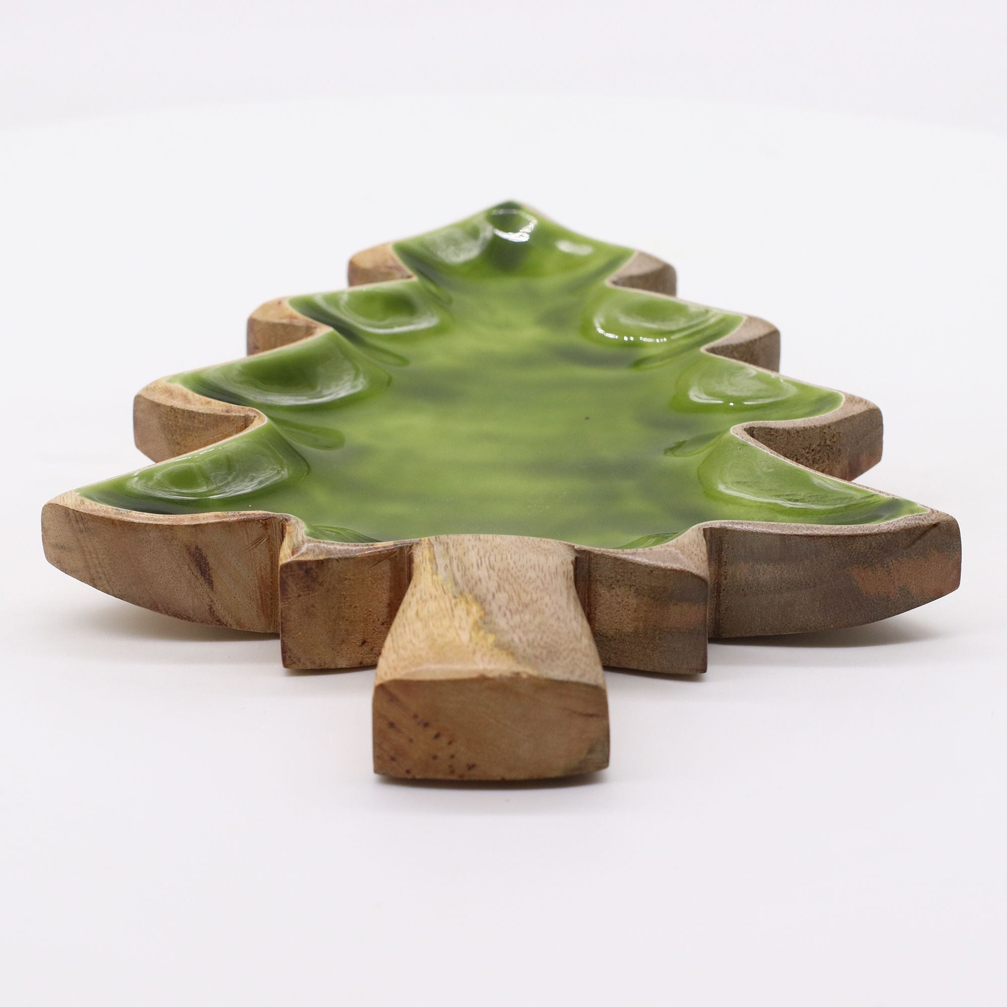 Lost in the Forrest Enamel Tree Wooden Bowl for Home Decor