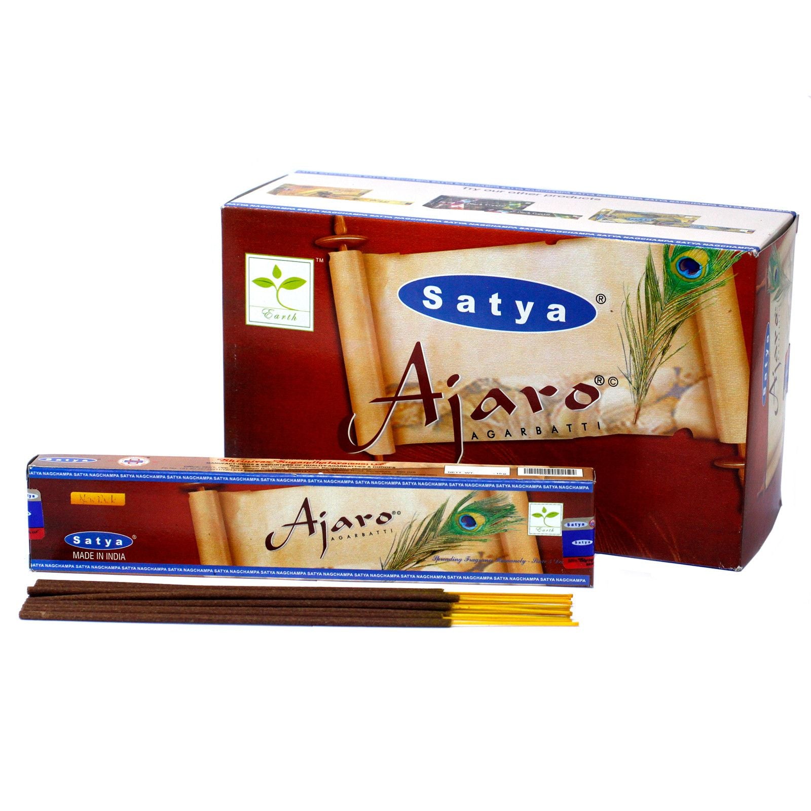 Satya Incense 15gm Ajaro Scented Sticks for Home Fragrance