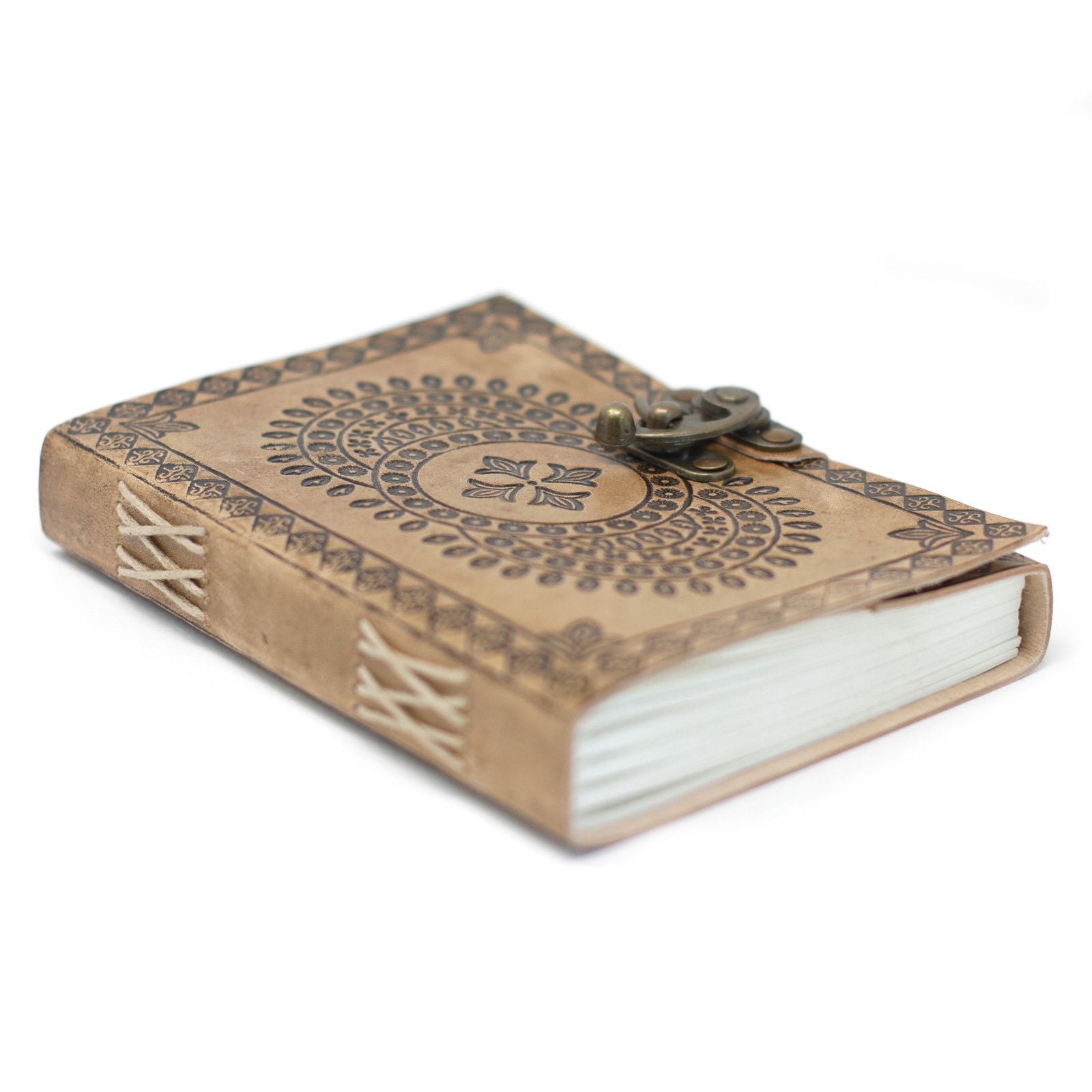 Leather Blue Mandala Notebook for Journaling and Sketching