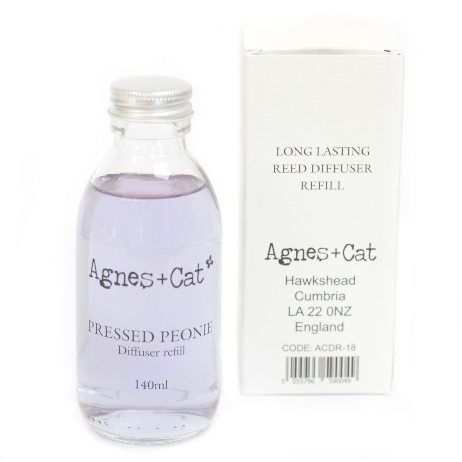 Agnes + Cat Reed Diffuser Refill 150ml Pressed Peonies Fragrance