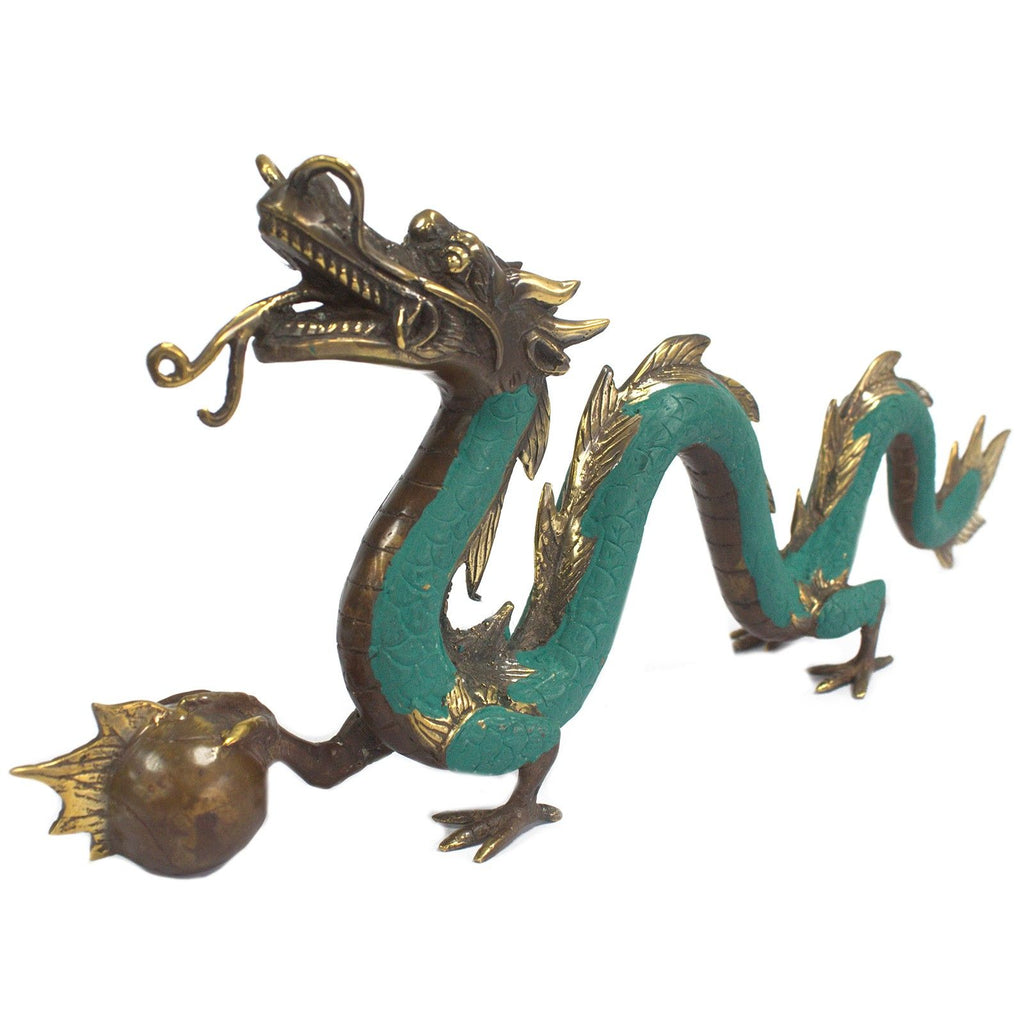 Fengshui Big Dragon with Ball 45cm for Home Decor and Serenity