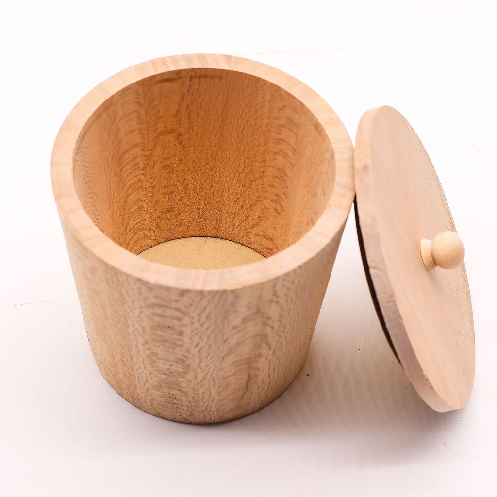 Small Wooden Display Tubs 95mm for Soap and Bath Bombs Showcase