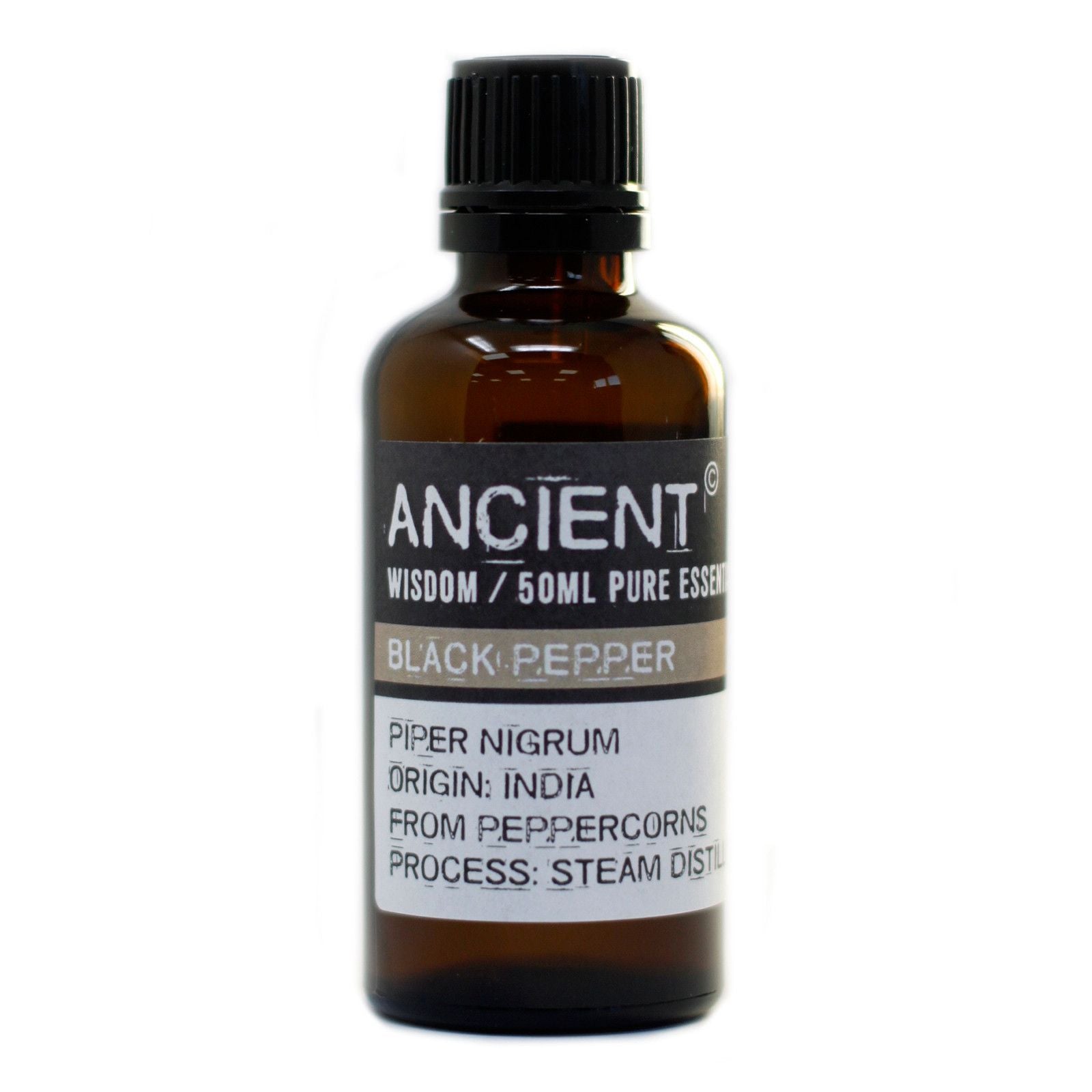 Black Pepper Essential Oil 50ml for Aromatherapy and Massage