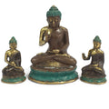 Large Sitting Buddha Brass Fengshui Ornament for Serene Home Decor