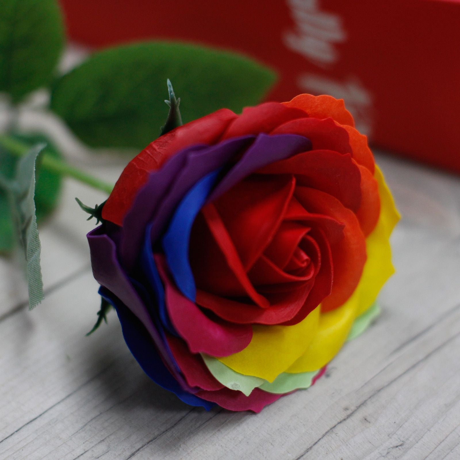 Luxury Soap Flower Rainbow for Relaxing Baths and Gifts