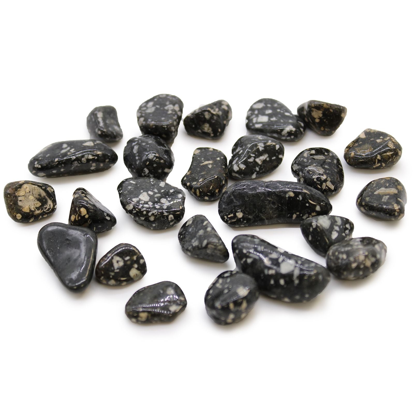 Small African Tumble Stones Guinea Fowl Jasper for Unique Decor