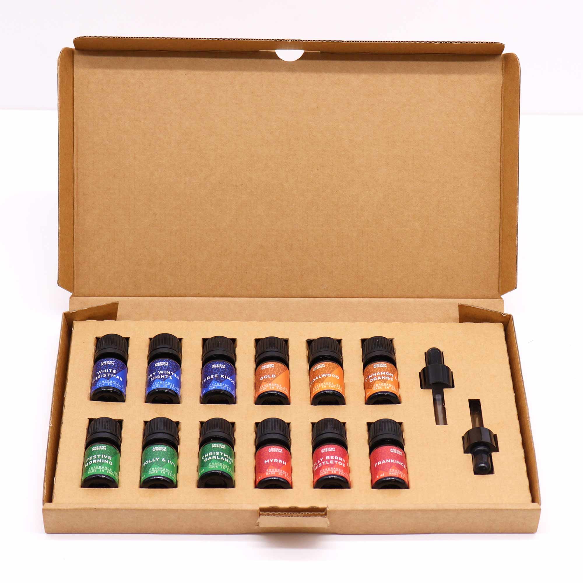 Holy Scents of Christmas Fragrance Set with 12 Festive Oils