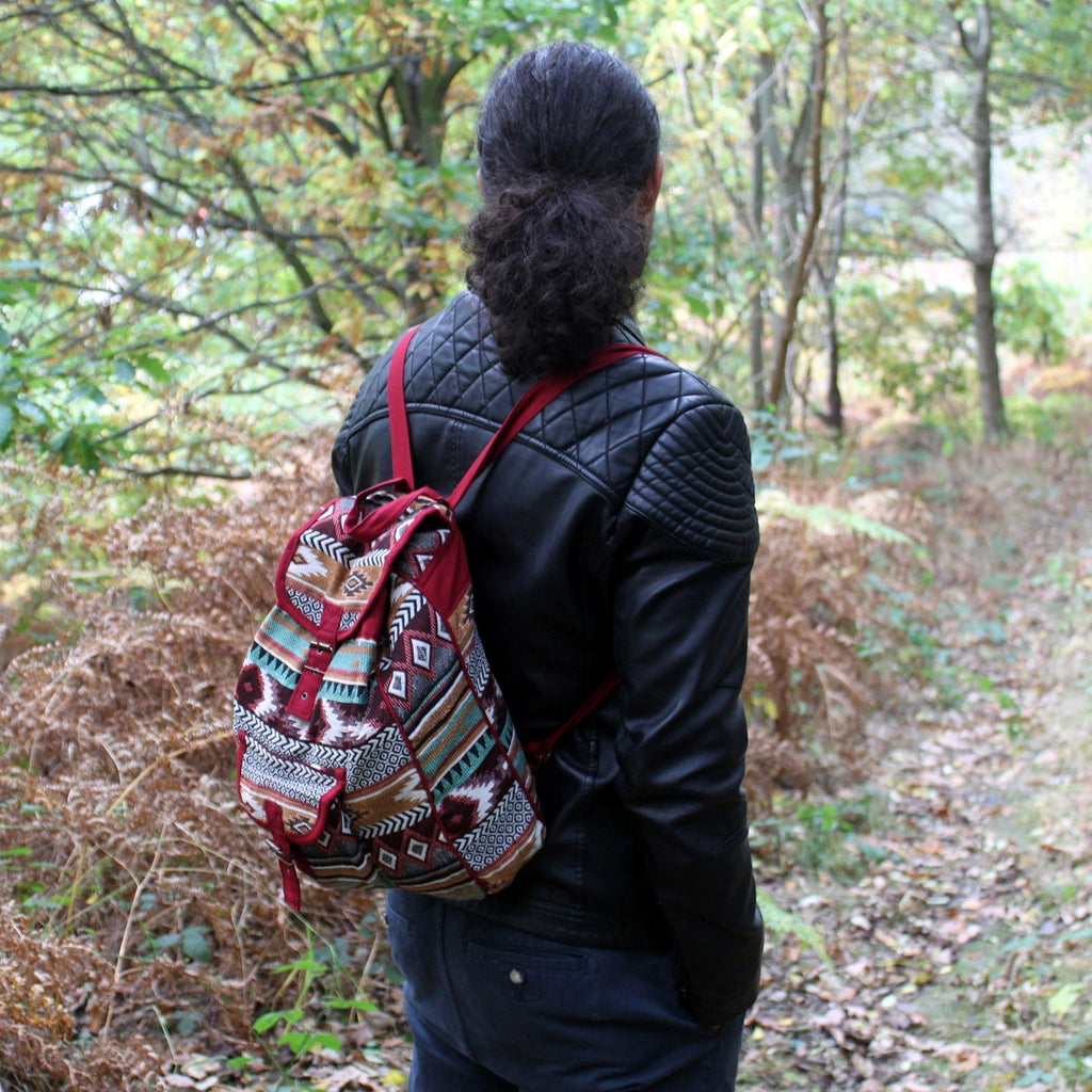 Jacquard Bag Chocolate Backpack for Stylish World Travellers