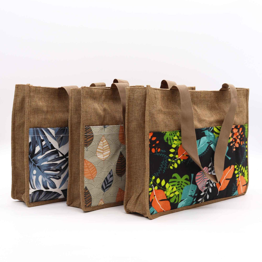 Tropical Market Shopping Bag in Assorted Designs for Daily Use