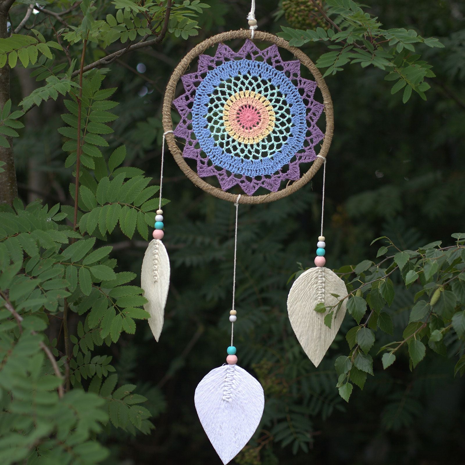 Large Multi Elemental Spirits Dream Catcher for Serene Sleep