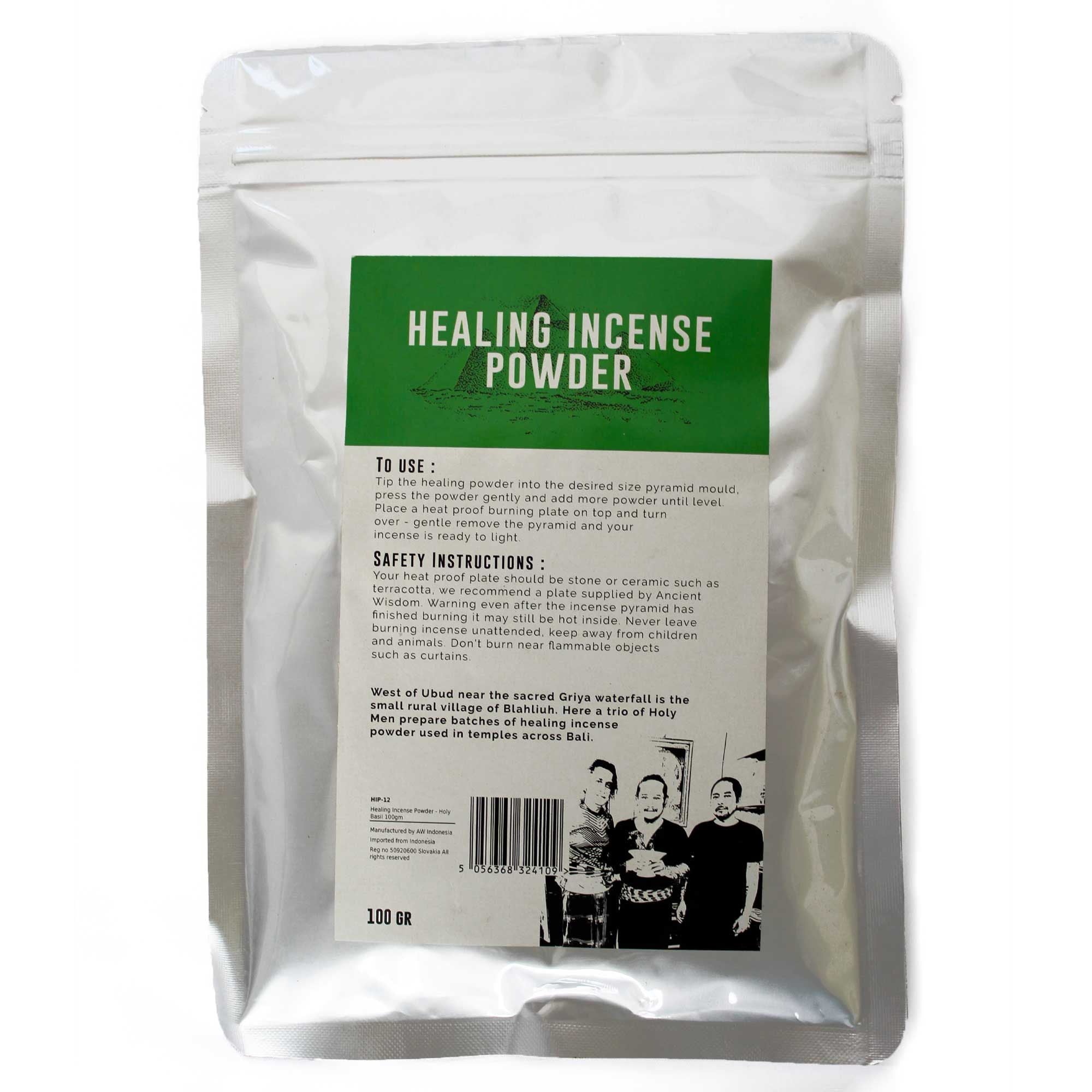 Healing Incense Powder Holy Basil for Serenity and Balance