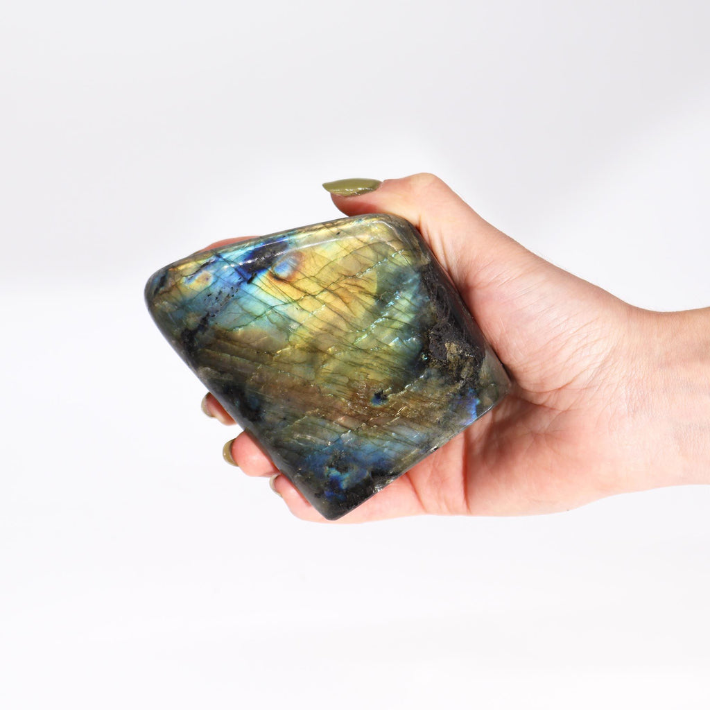 Stunning Large Madagascar Labradorite Stone for Home Decor Display
