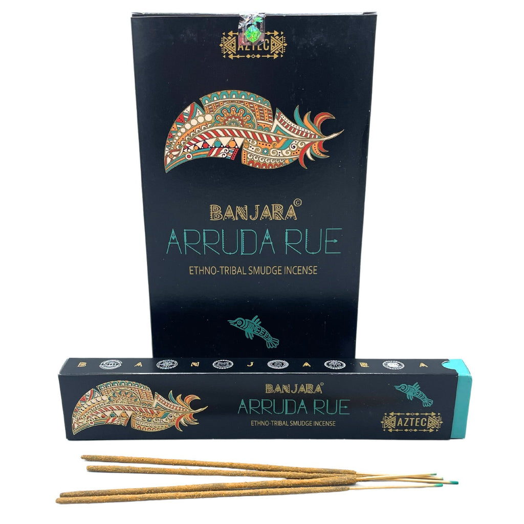 Banjara Tribal Smudge Incense Sticks with White Arruda Rue Herb