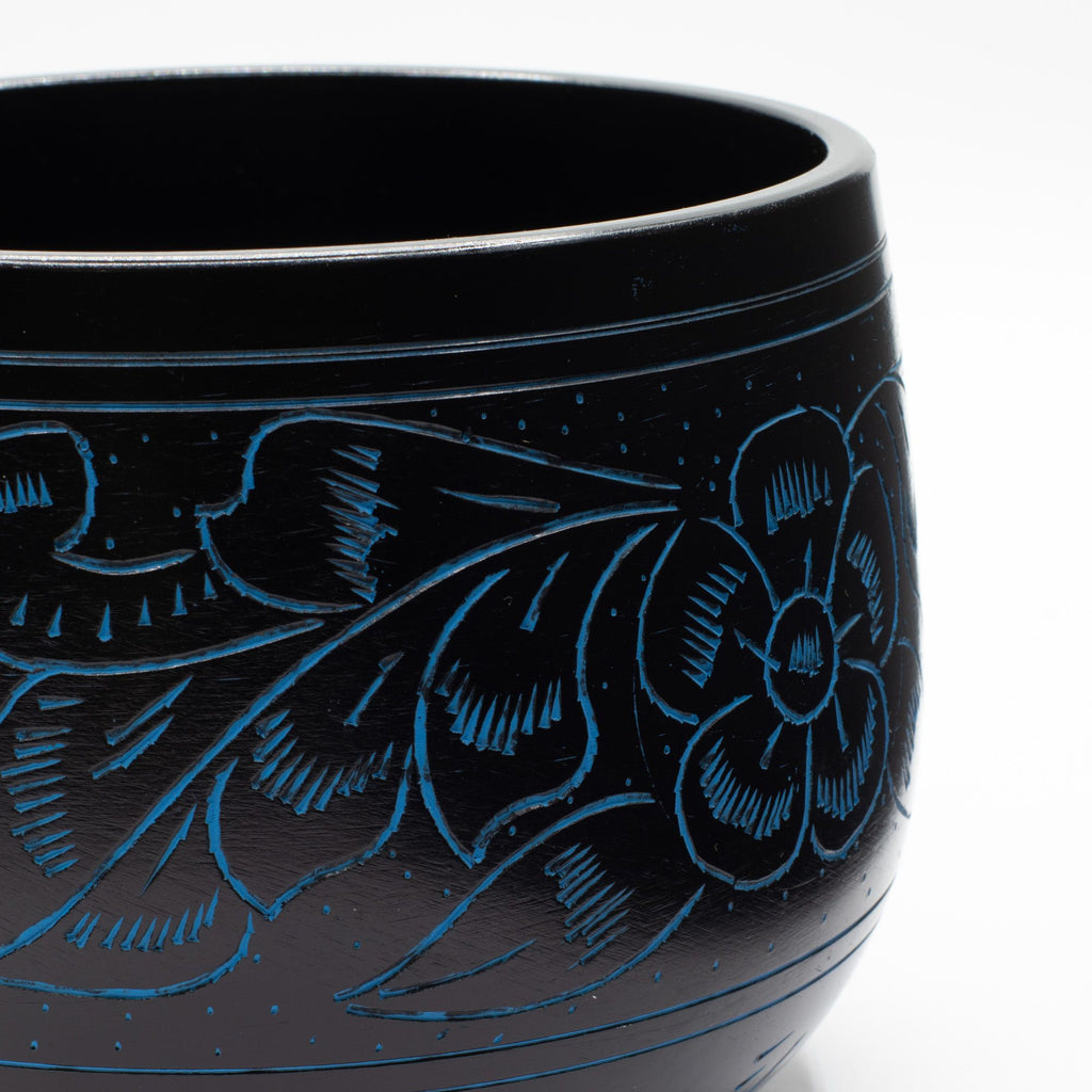 Magic Mushroom Blue Cauldron Singing Bowl for Meditation Spaces