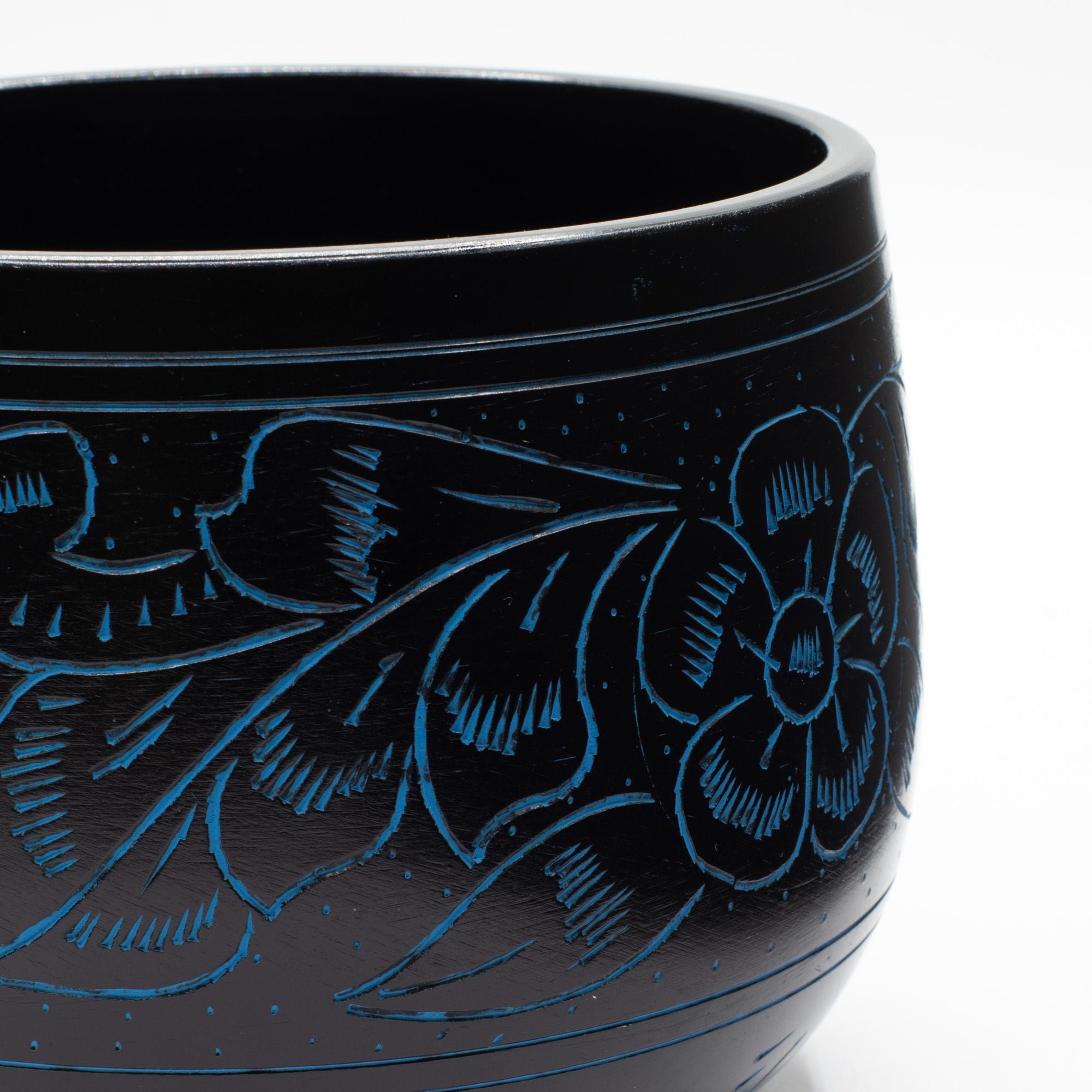 Magic Mushroom Blue Cauldron Singing Bowl for Meditation Spaces