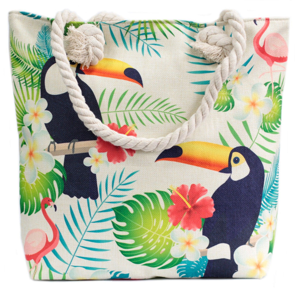 Tropical Toucan Rope Handle Bag for Stylish Summer Adventures