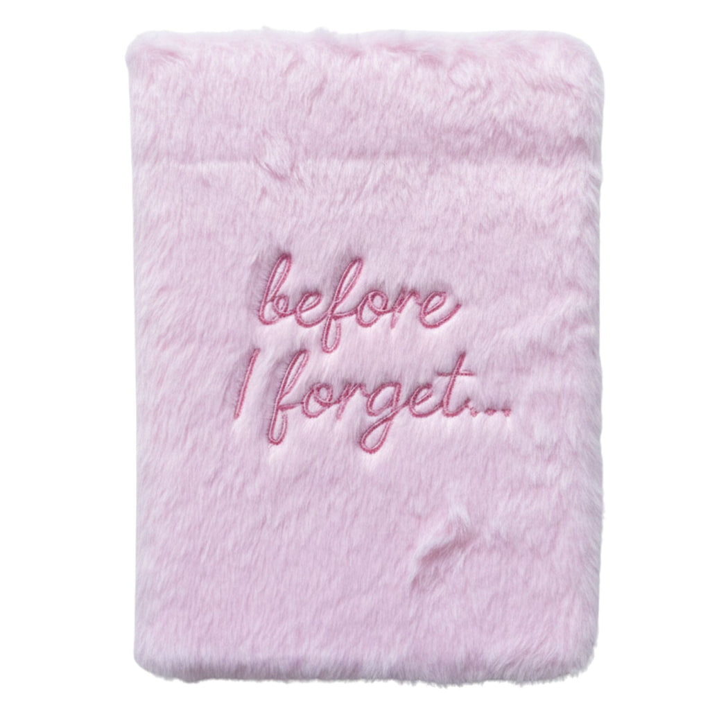 Soft Book Dream Journal with Pastel Pink Faux Fur Cover