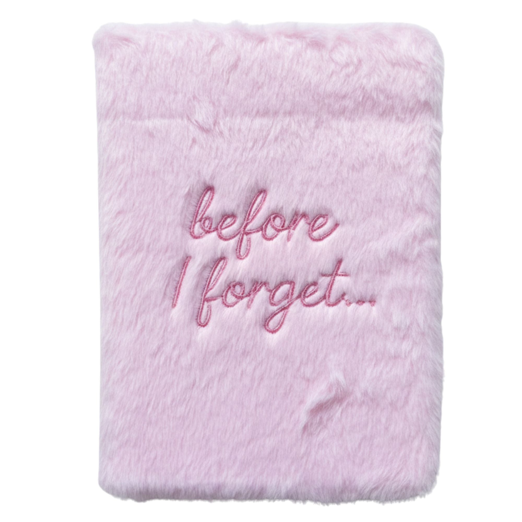 Soft Book Dream Journal with Pastel Pink Faux Fur Cover