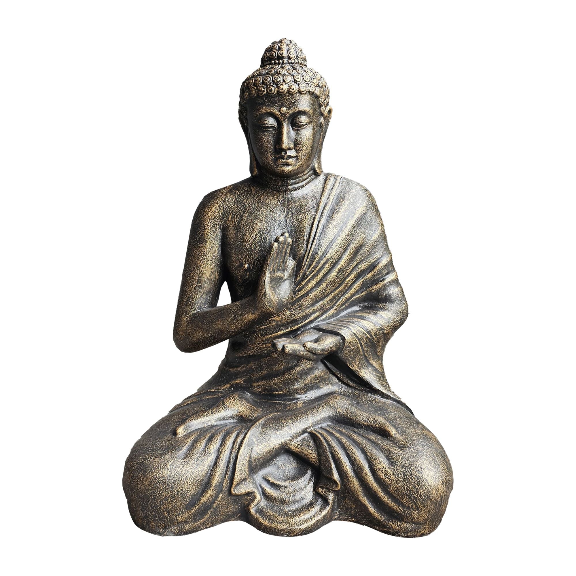Large Antique Gold Buddha Meditation in Stupa 1.5m Statue