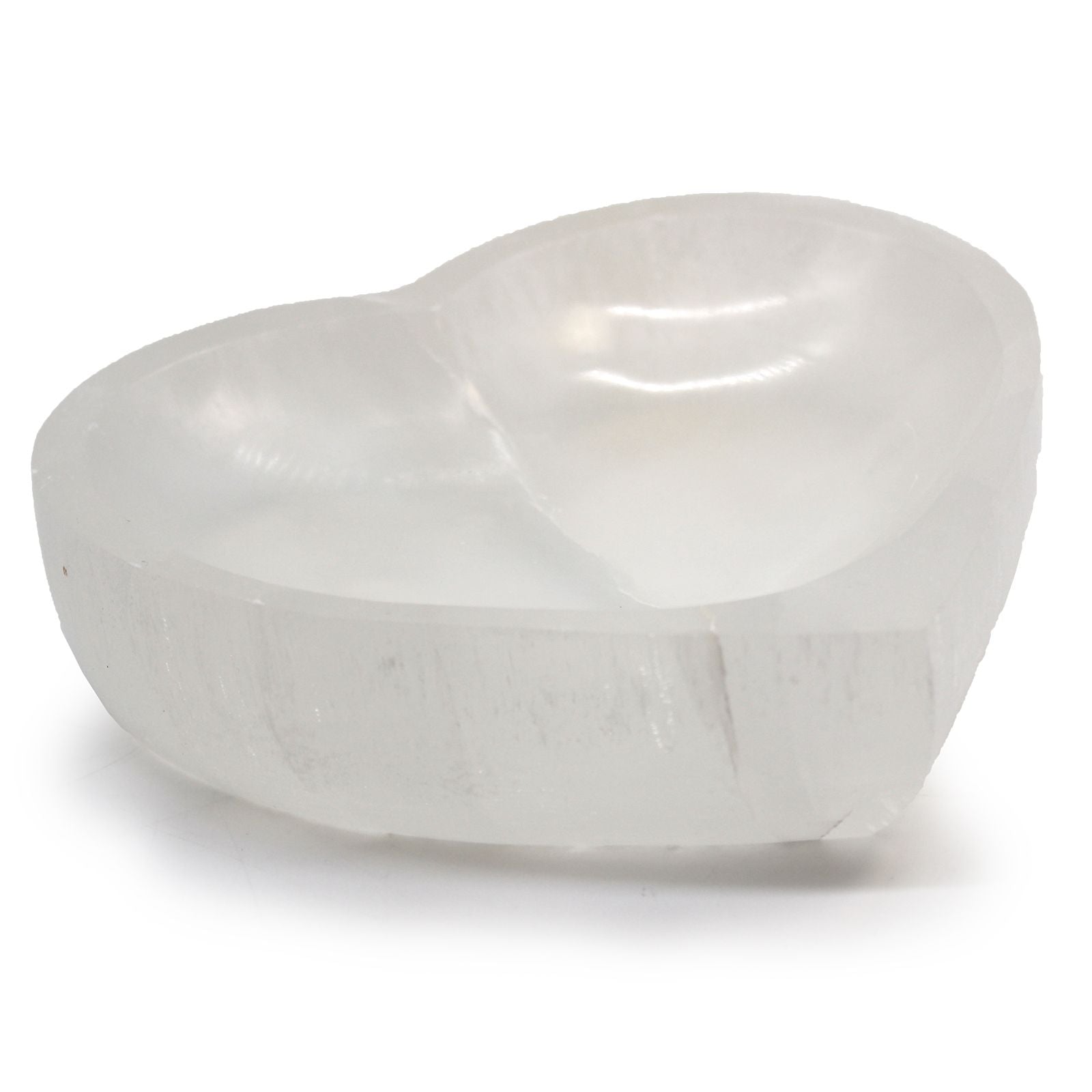 Selenite Heart Bowl 15cm Decorative Accent for Home Decor