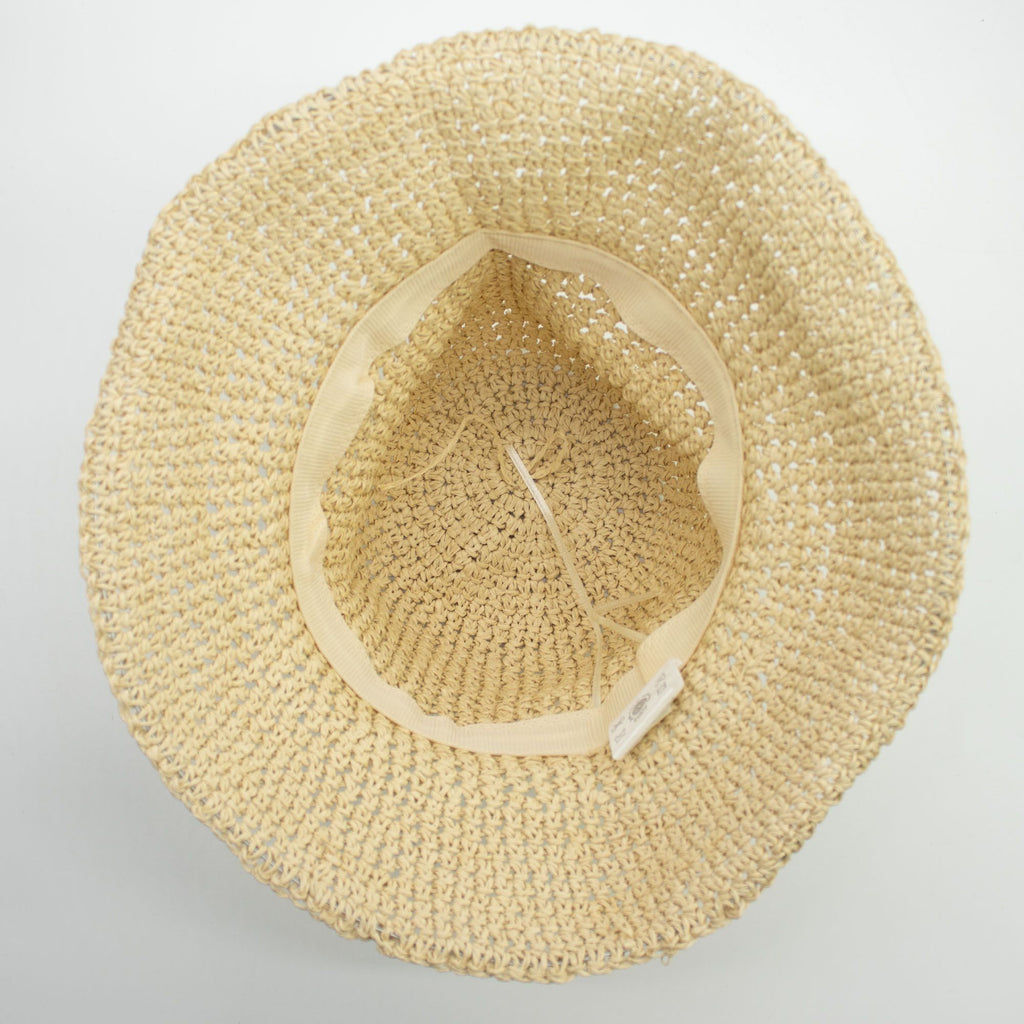 Nomad Sari Floppy Straw Sun Hat in Natural Beige for Summer Fun