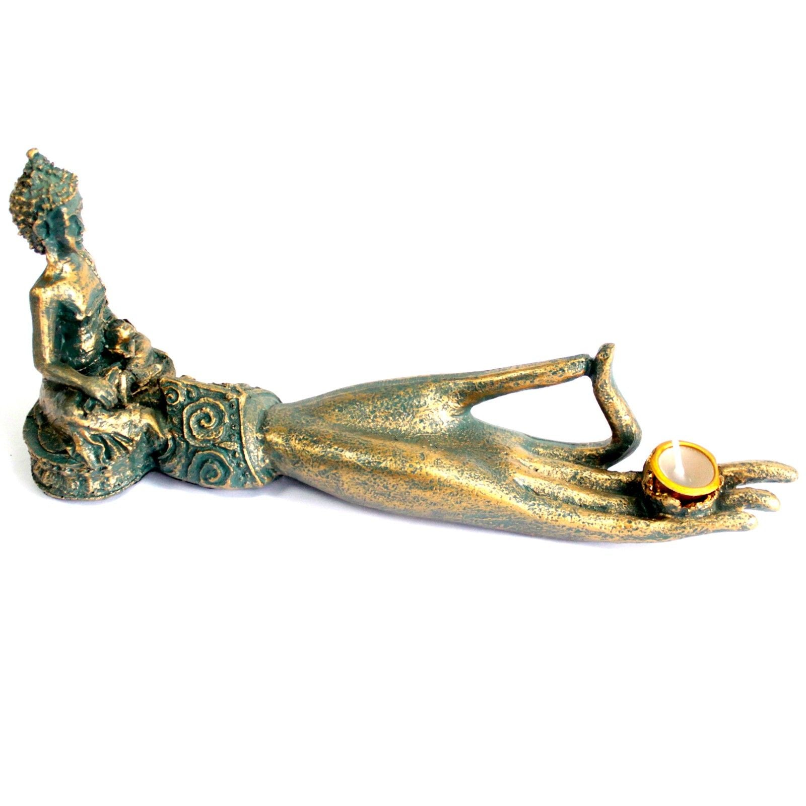 Antique Buddha Hand Incense Burner for Home and Meditation Spaces