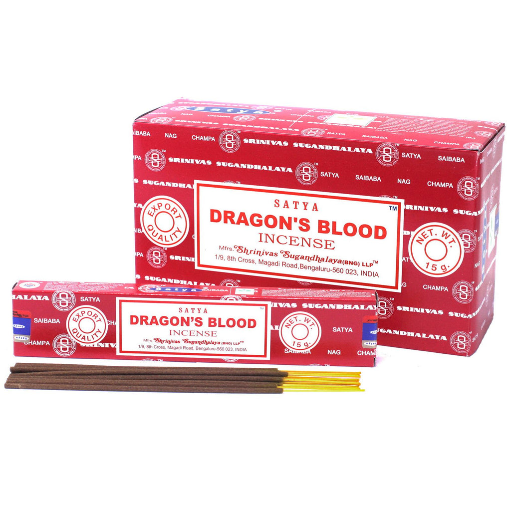 Satya Incense 15gm Dragon Blood Sticks for Home Fragrance