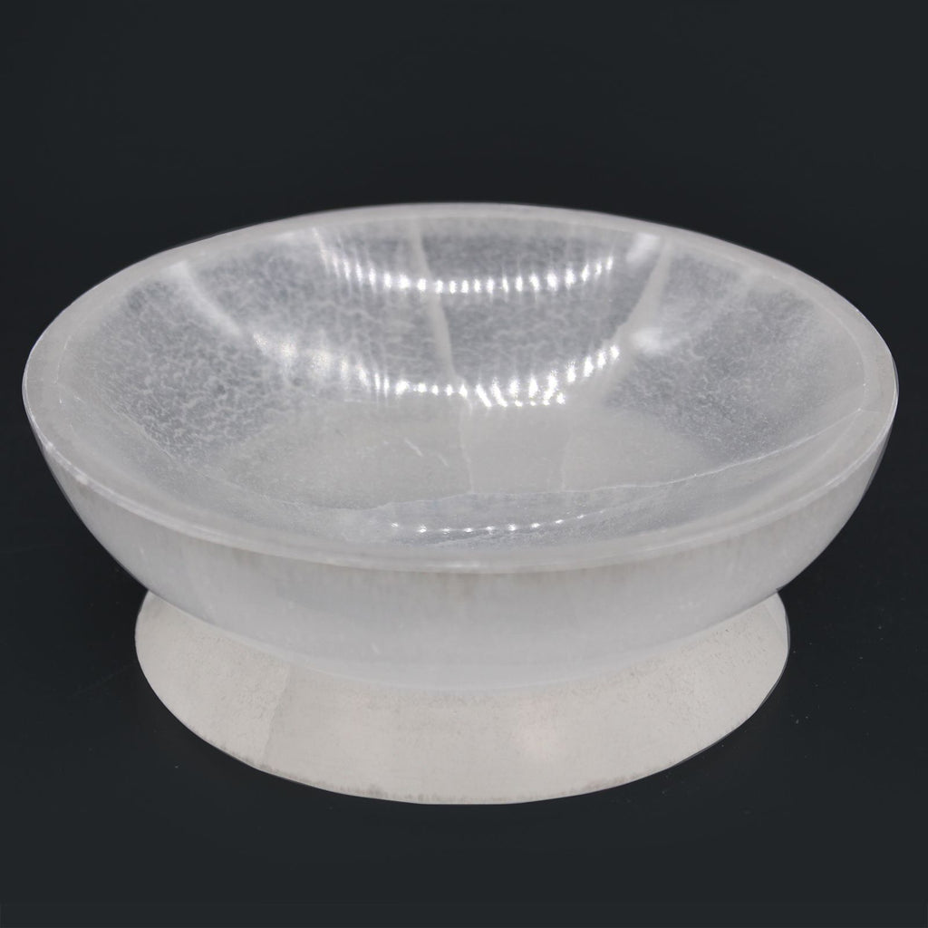 Selenite Ritual Bowl Elegant 13cm for Ceremonies and Decor