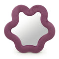 Soft Squiggly Star Mirror in Mauve for Home Decor Accent