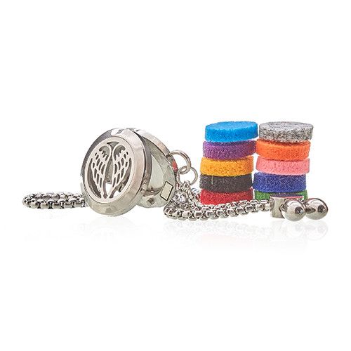 Aromatherapy Jewellery Chain Bracelet with Angel Wings Design