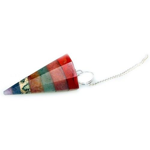 Pendulum 7 Slice Chakra Style for Dowsing and Divination Tools