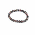 Gemstone Manifestation Bracelet with Leopard Skin Jasper Design