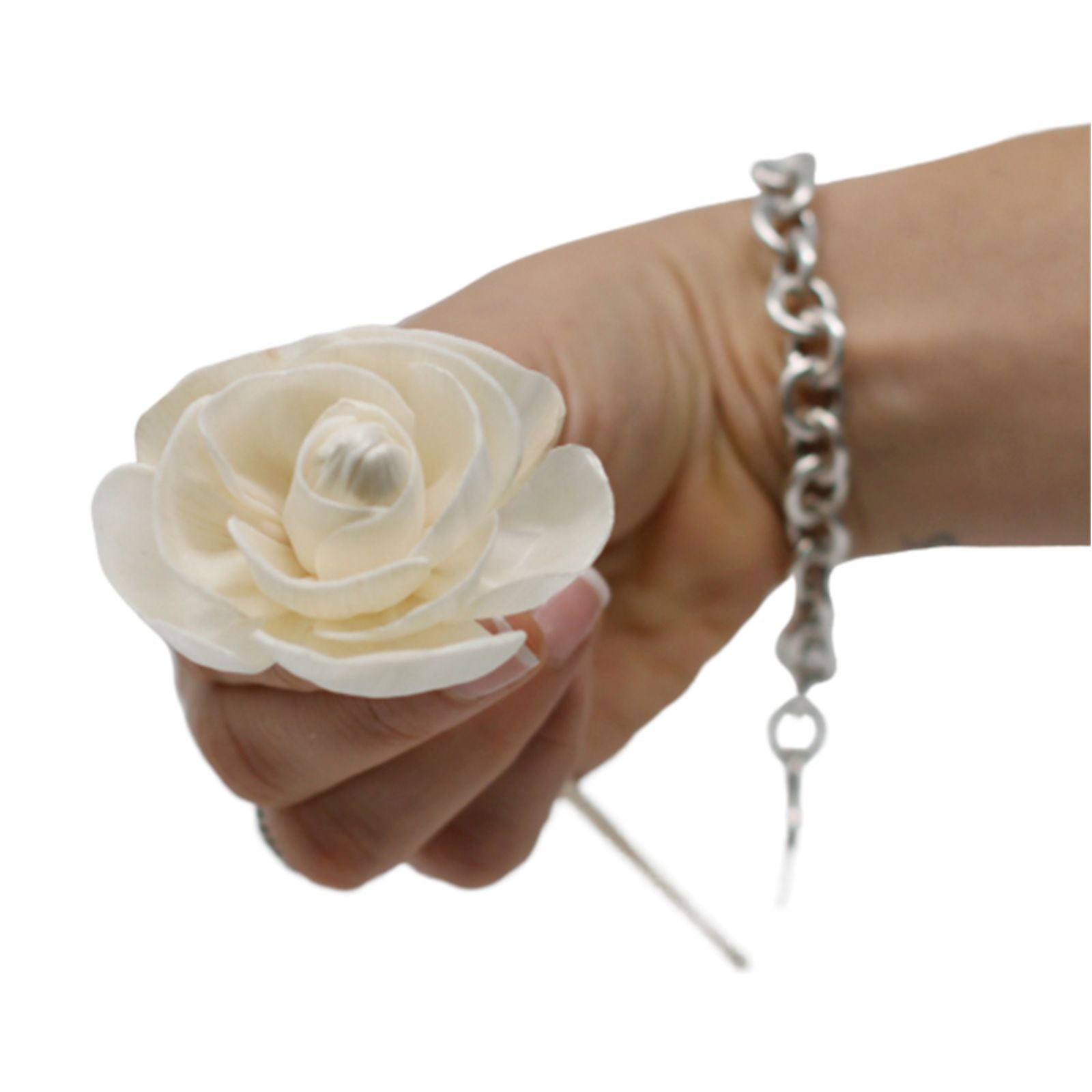 Natural Diffuser Flowers Rose on Reed for Home Fragrance Decor