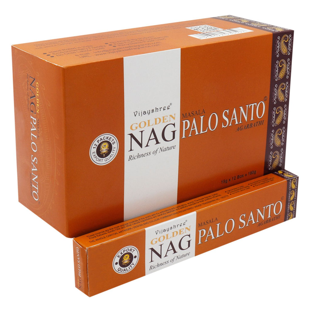 15g Golden Nag Palo Santo Incense for Aromatic Experiences