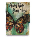 Leather Never Hide Your Wings Deckle Edge Notebook for Journaling