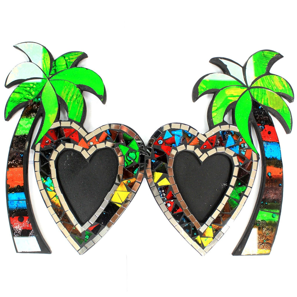 Large Mosaic Coconut Picture Frame Double for Cherished Memories