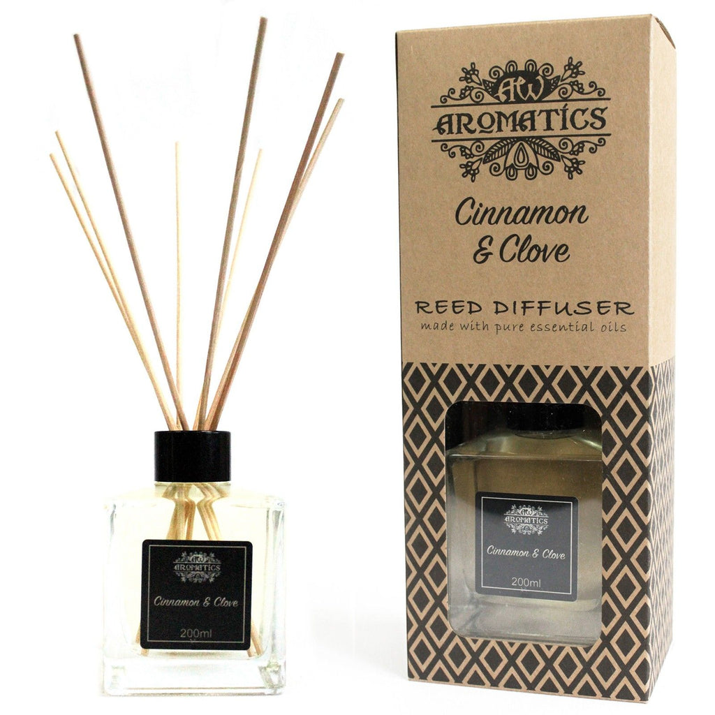 200ml Cinnamon and Clove Essential Oil Reed Diffuser for Home