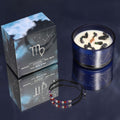 Zodiac Crystal Candle with Gemstone Bracelet for Virgo Lovers