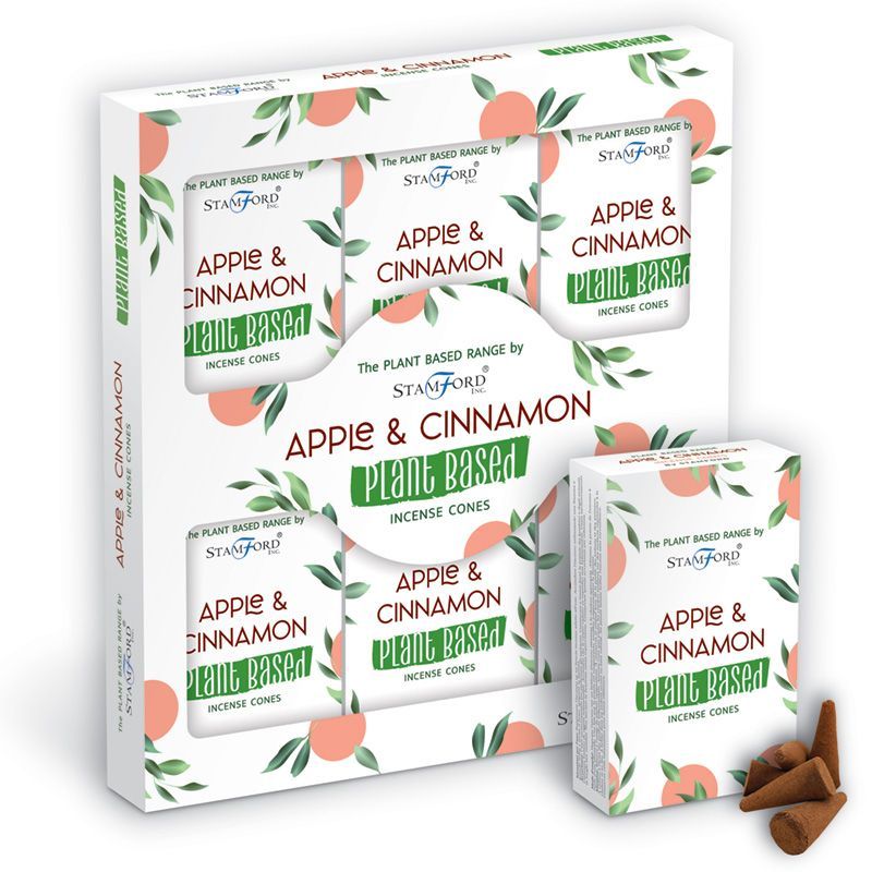 Plant Based Incense Cones Apple & Cinnamon for Home Fragrance