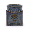 Square Buddha Burner in Dusty Blue for Home Fragrance Decor