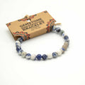 Sodalite Gemstone Manifestation Bracelet for Truth and Clarity
