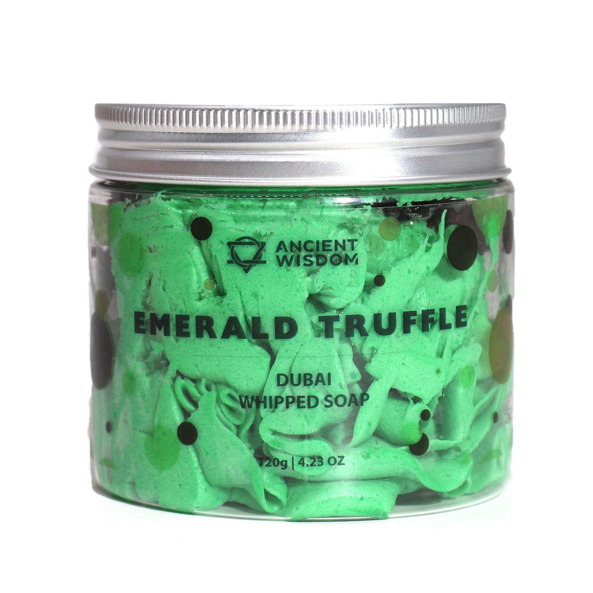 Dubai Emerald Truffle Whipped Soap 120g for Luxurious Cleansing