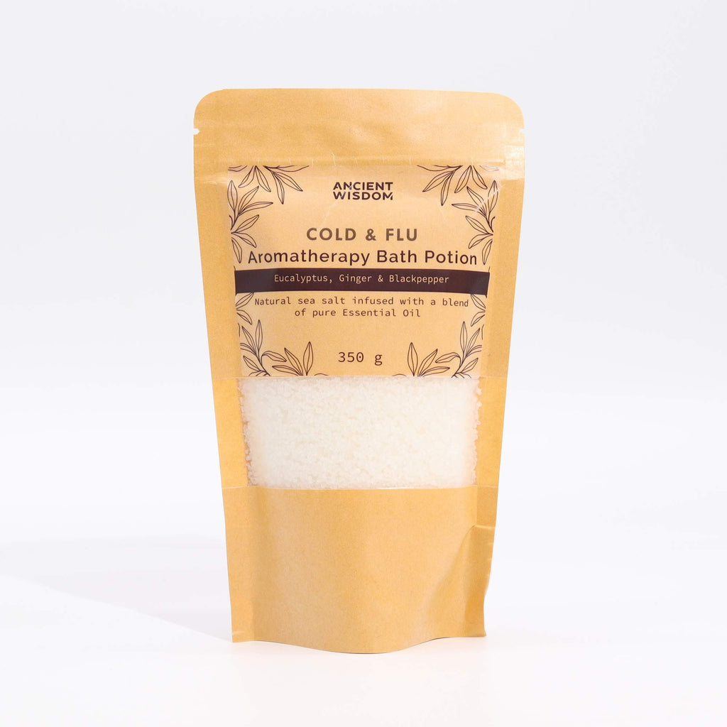 Aromatherapy Bath Potion 350g in Kraft Bag for Colds and Flu Relief