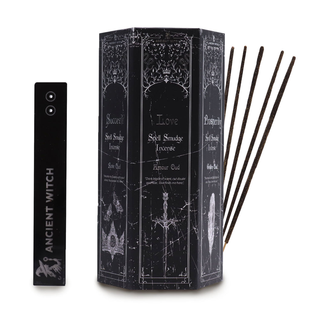 Pyramid Shape Display Incense Set of 5 Ancient Witch Scents and Spells
