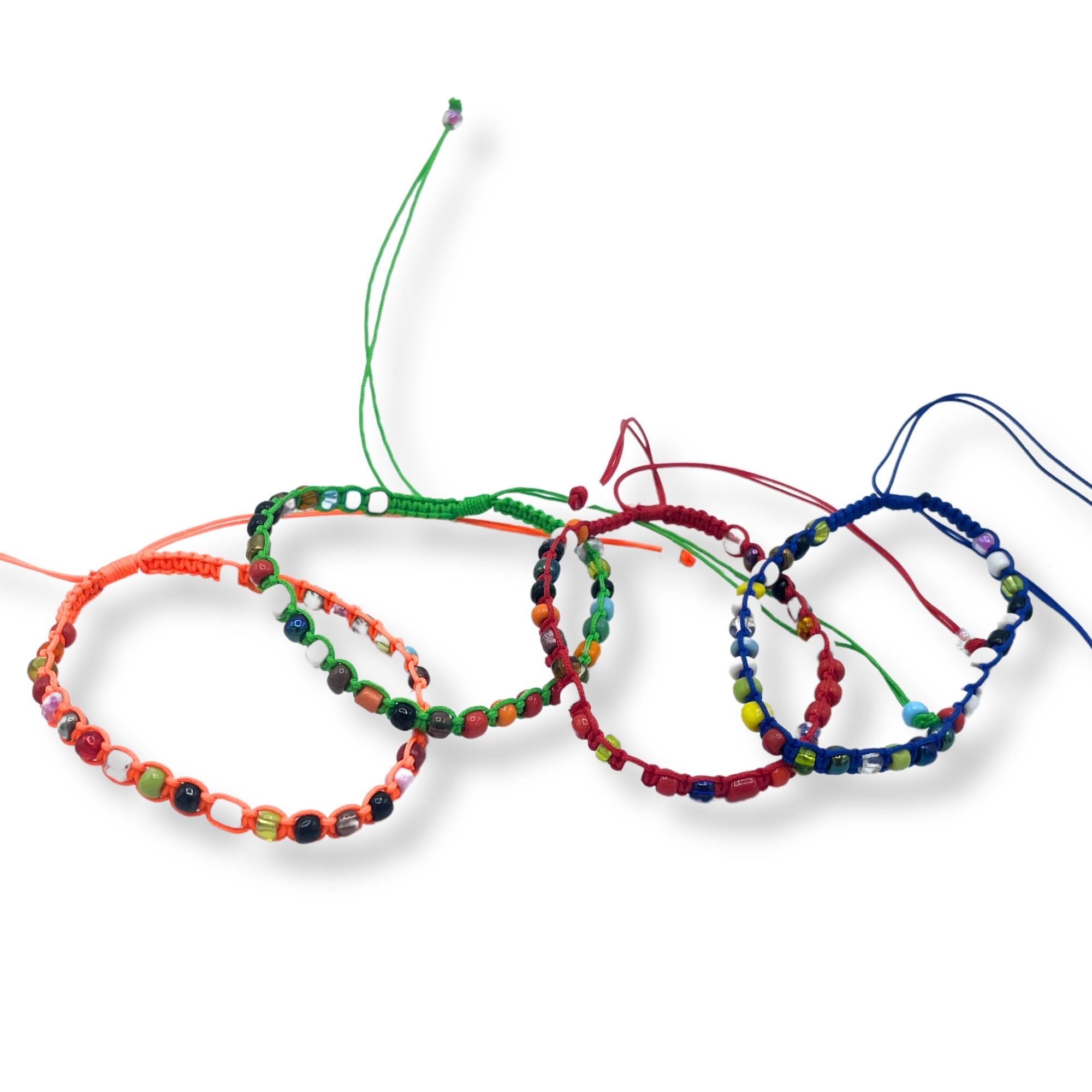 Handmade Friendship Bracelets with Tiny Forever Beads Assorted