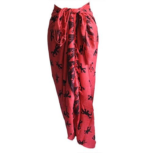 Bali Gecko Sarongs in Pink Stylish and Versatile Summer Wear