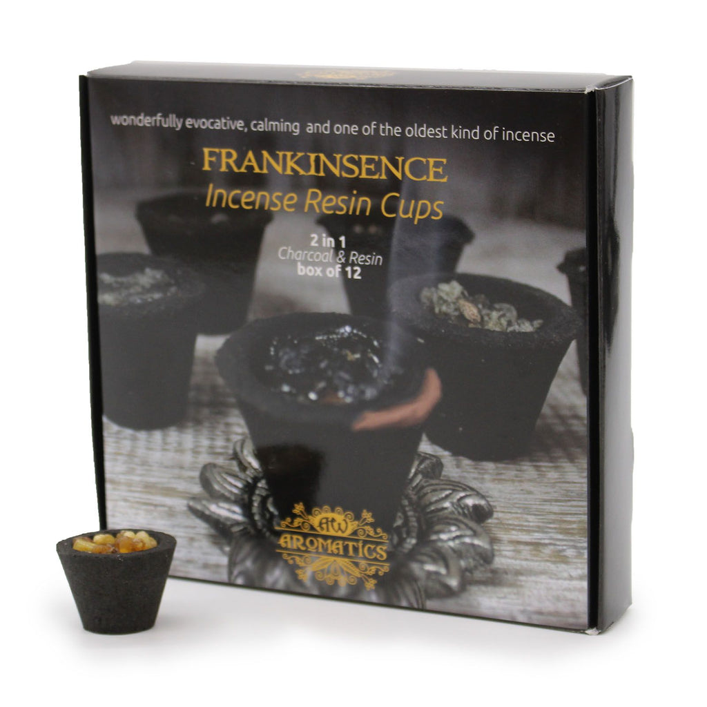 Box of 12 Frankincense Resin Cups for Home Fragrance Use