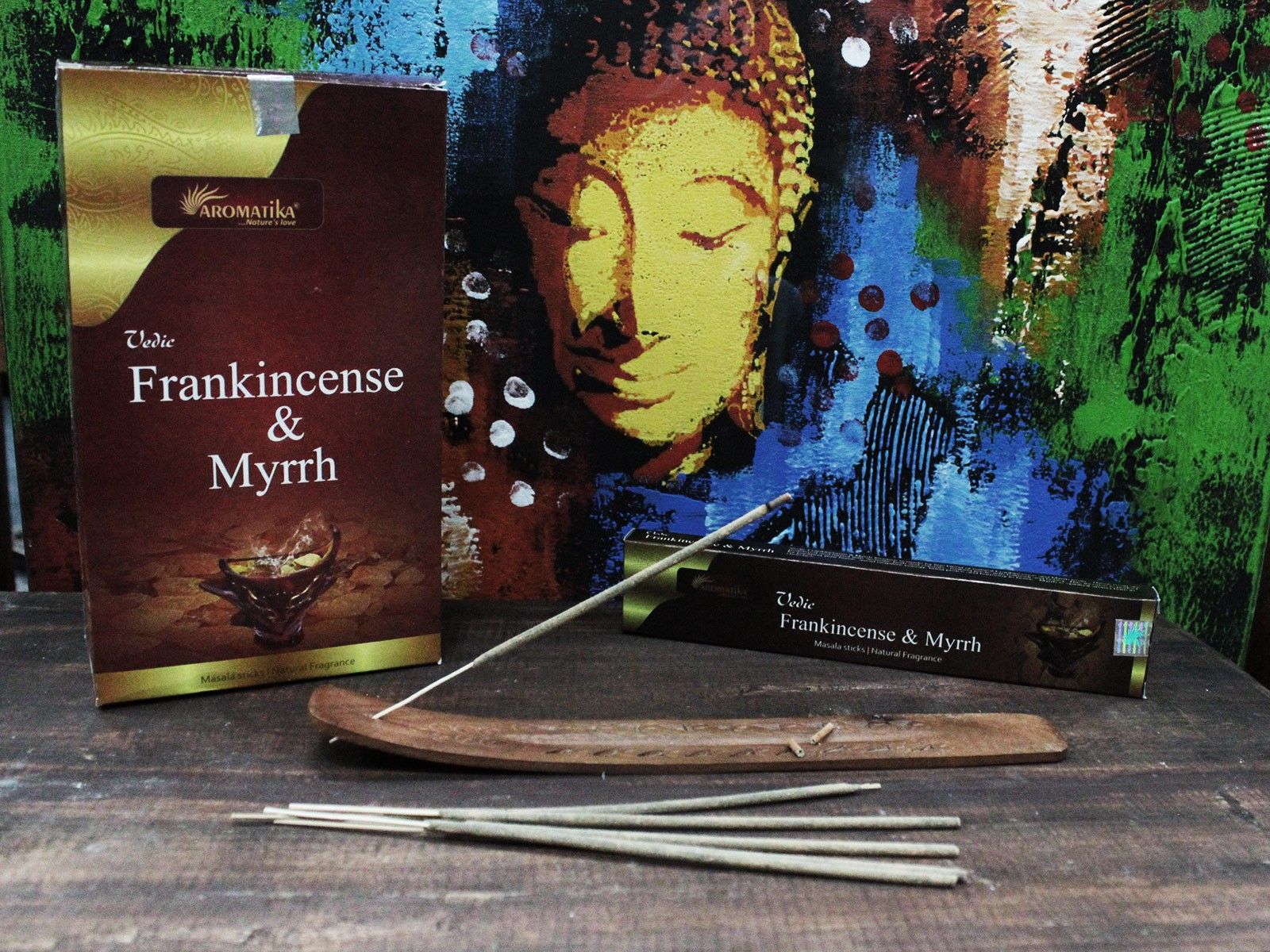 Vedic Incense Sticks Frank & Myrrh for Enchanting Aromatic Use