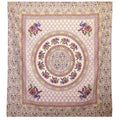 Elephant Mandala Wall Hanging in Purple and Blue on Cream